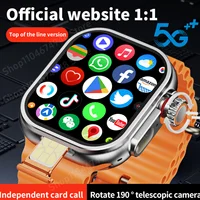 CD12 Smartwatch mejora el reloj inteligente Android 12.0 con pantalla Amoled de 2,26 pulgadas 180 ° Cámara giratoria GPS WIFI Brújula Ranura para tarjeta Sim