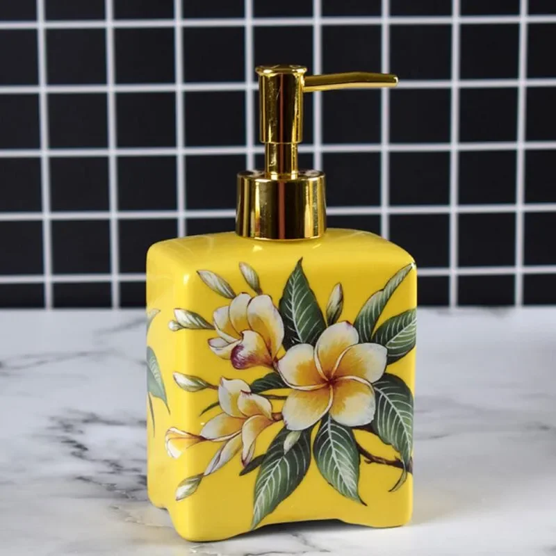 

European ceramics soap bottle Bathroom Accessories foam Soap Dispenser Kitchen Lotion hand sanitizer Storage shampoo bottle