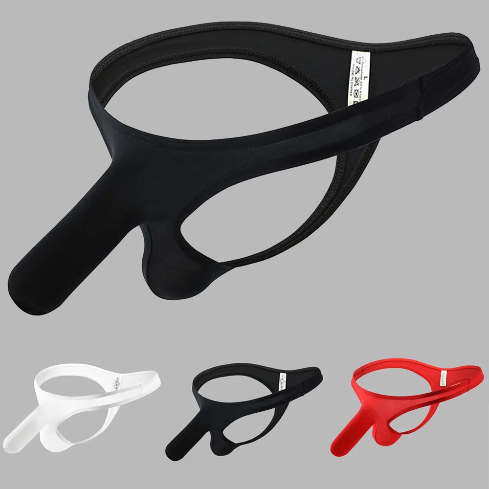 

Sexy Mens Thong Briefs Elephant Nose G-String Underwear Seamless Panties T-Back Crotchless Underpants Sissy Erotic Lingerie
