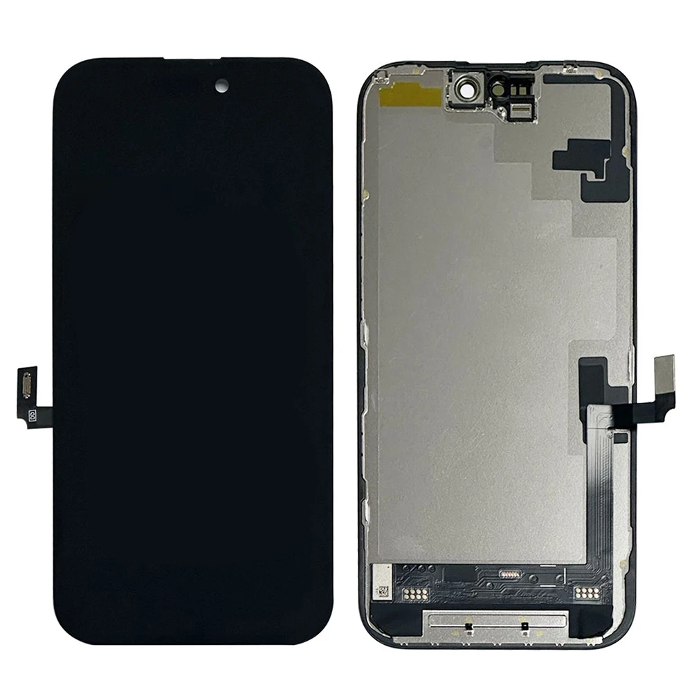 For iPhone 16 Pro Grade C Soft OLED Screen and Digitizer Assembly Replacement Part (Without Logo)