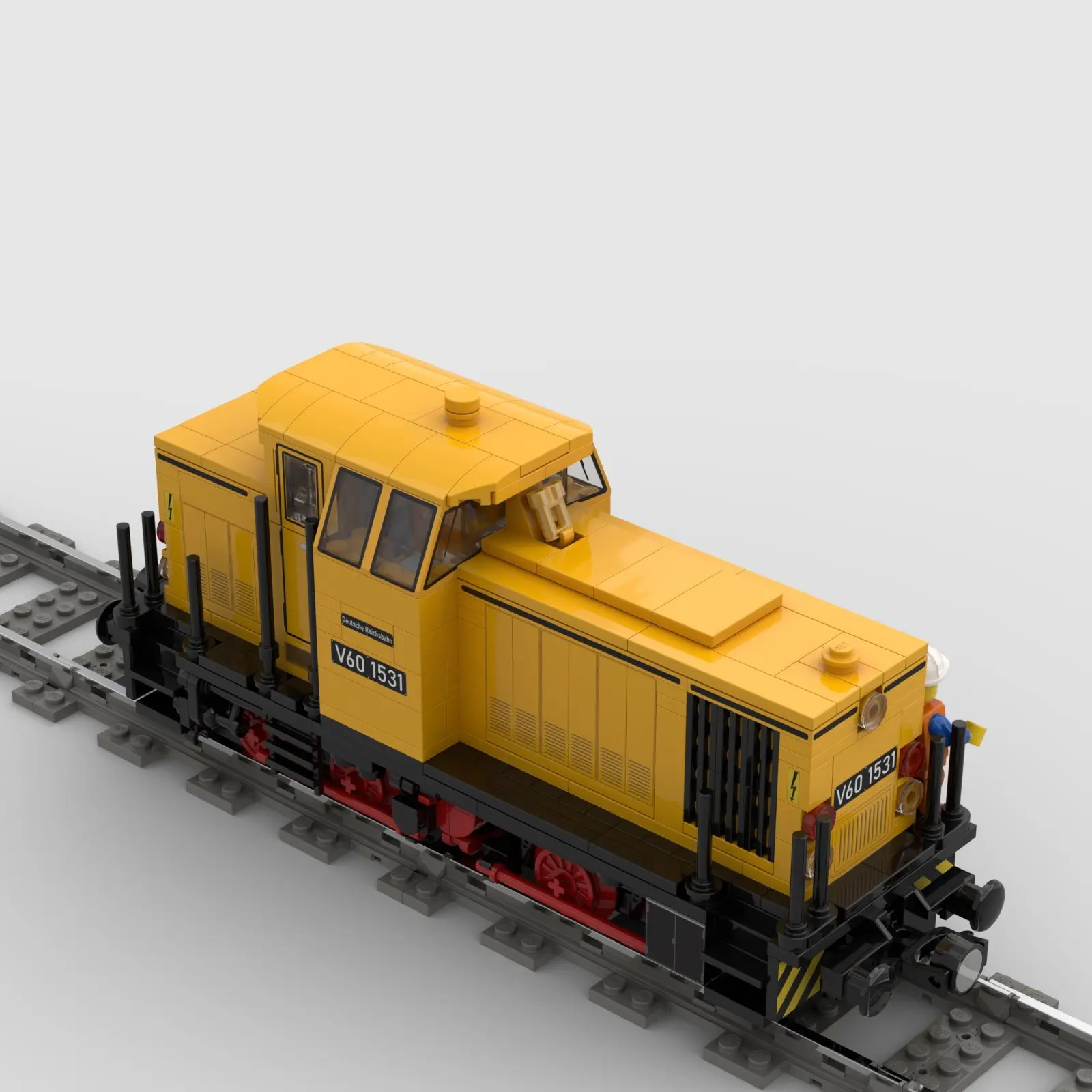 

MOC-87360 Shunter Engine V60 of the Deutsche Reichsbahn 729 Parts for Christmas