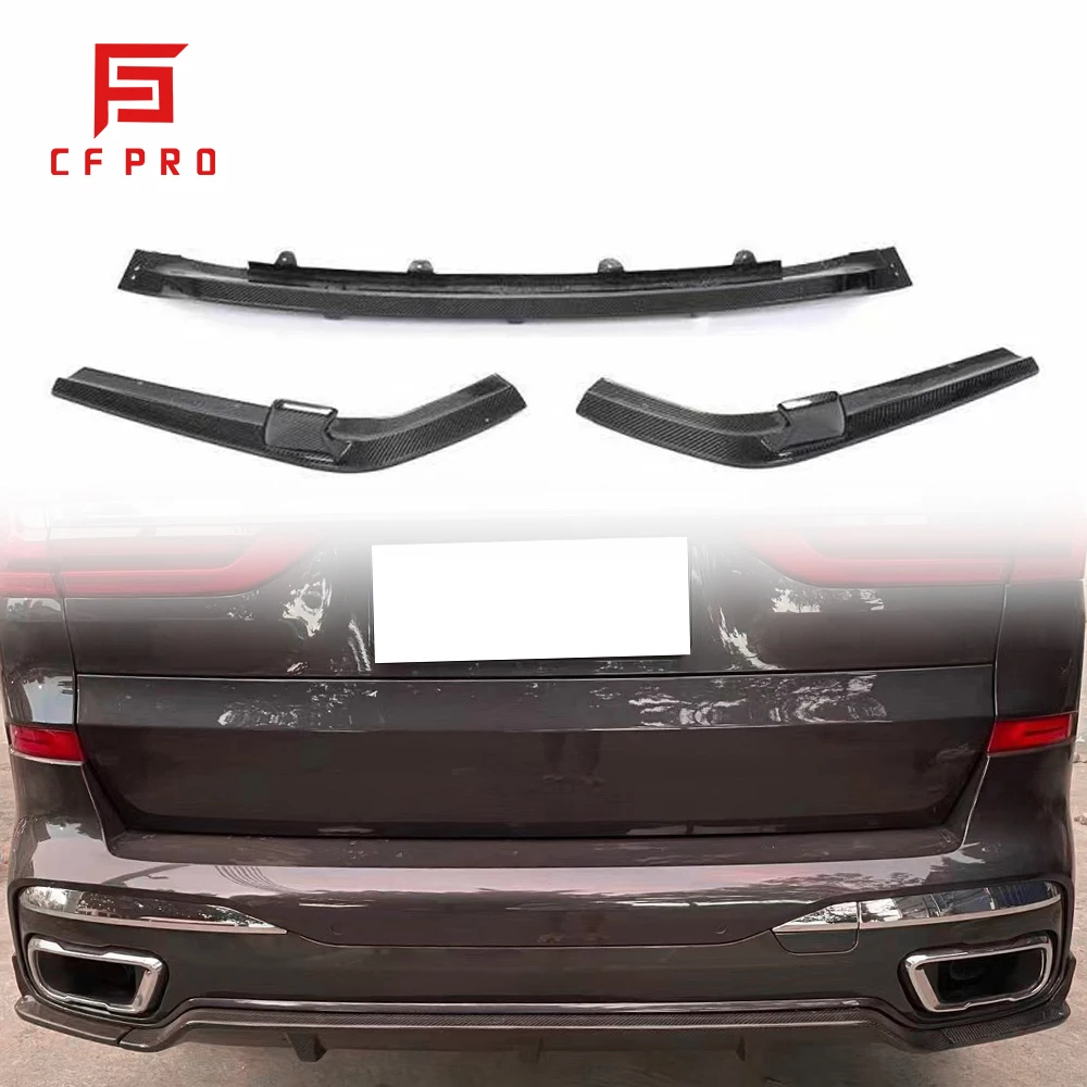 Carbon Fiber Three Section Type Rear Bumper Diffuser Lip For BMW X7 G07 Car Accessories