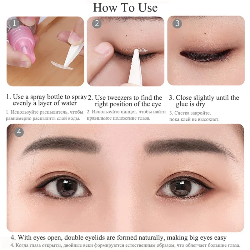 Double Eyelid Tapes Adhesive Stickers Eye Tape Tools Invisible Eyelid Sticker Lace Eye Lift Strips Lash Tape Makeup Beauty Tools