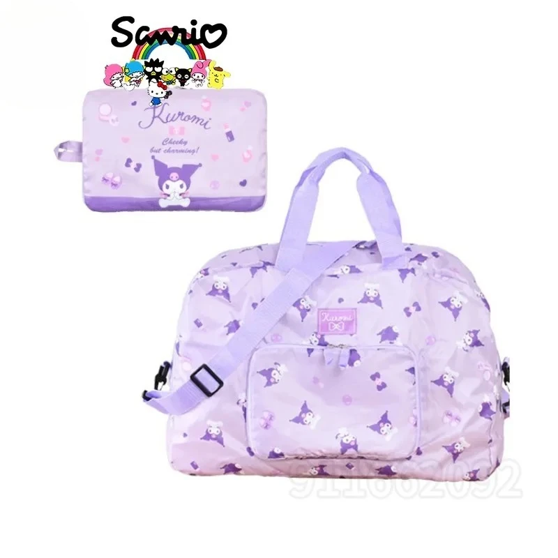  Hello Kitty New Portable Travel Handbag Luxury Brand Fashion Women's Travel Bag Cartoon Cute Travel Storage Luggage Bag