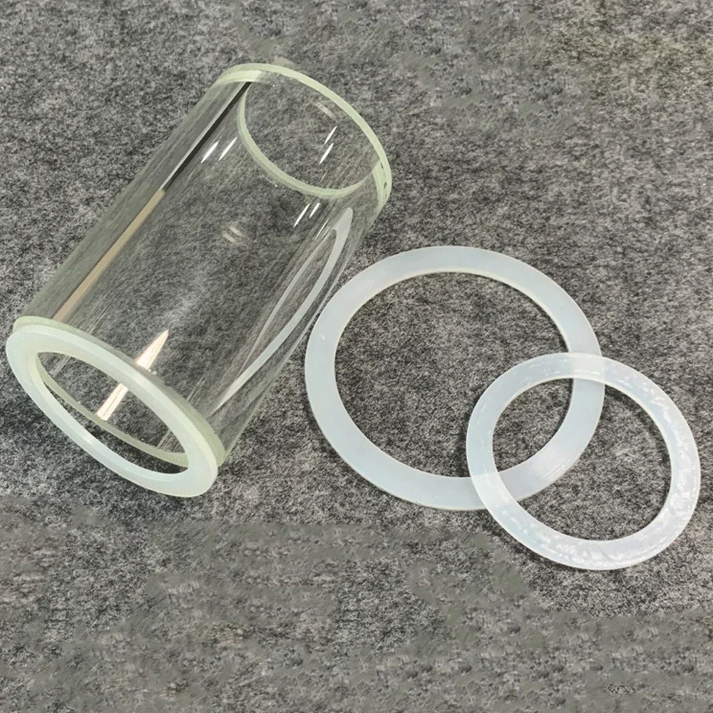 28-500mm White VMQ Slicone Rubber Flat Gasket Washer For Sight Glass diopter Homebrew