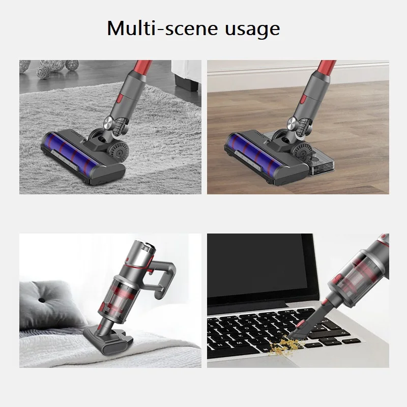 Brushless Motor Vacuum Cleaner Powerful Suction  Cordless Vacuum Cleaner with LED Lights Hand Held Cleaning Appliances