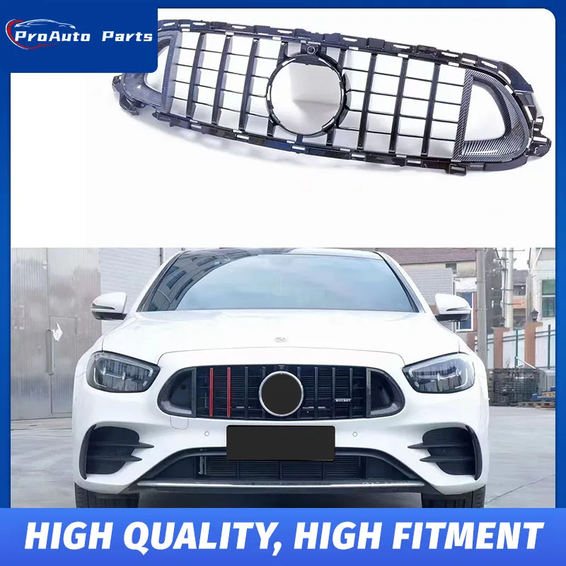 

Гриль в стиле B для Mercedes-Benz E-Class W213 2021-решетка для подтяжки лица, ракета 900, материал из АБС-пластика, решетка для гидропогружения, углеродное волокно