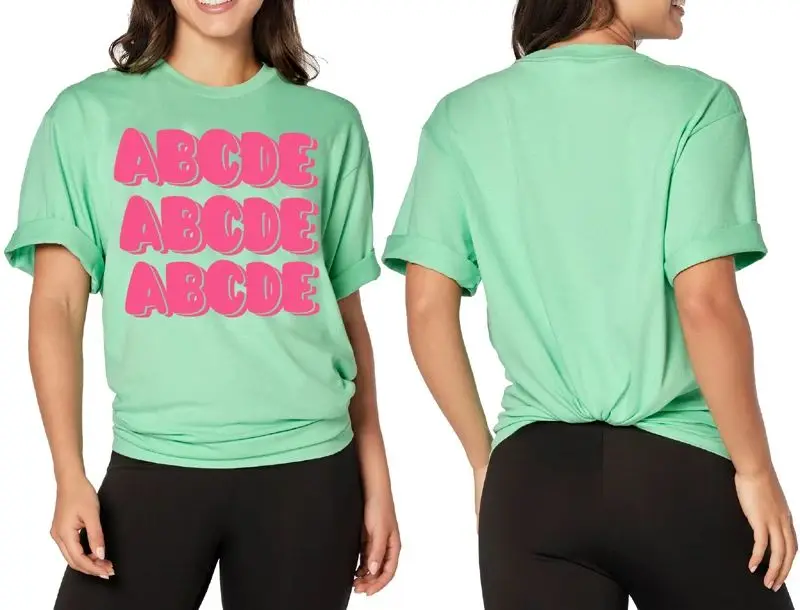 

ABCDE fitness leisure sports cotton men and women short sleeve T-shirt top 0137