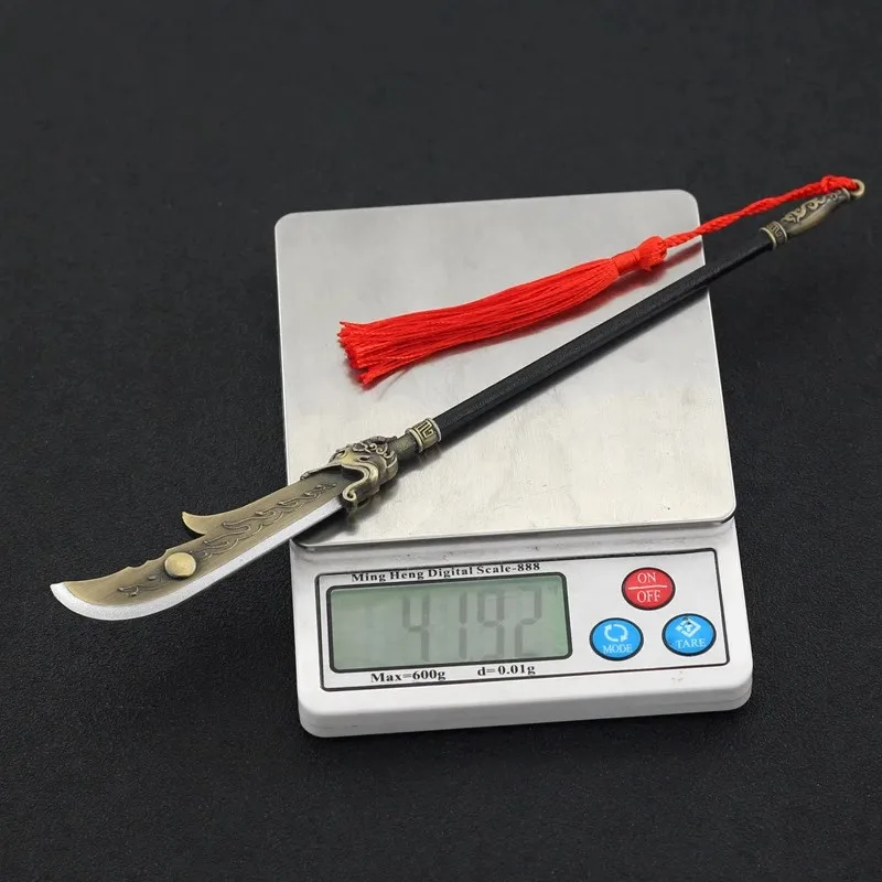 YYDS 1/6 soldado en miniatura juguete frío viejo tres reinos cuchillo de luna creciente modelo apto para cuerpo de figura de acción de 12 pulgadas en Stock