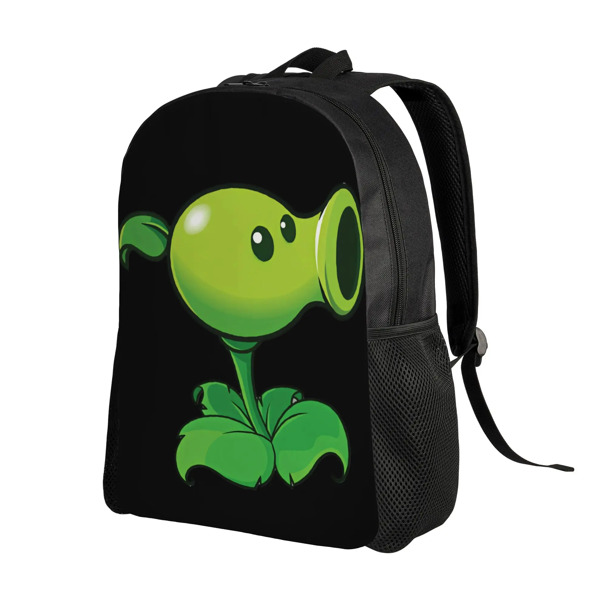 Peashooter Plants Vs Zombies Backpack  Daily Backpacks Female Stylish School Bags Designer Breathable Rucksack