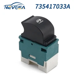 NEVOSA 735417034A Power Window Switch For Fiat Idea Doblo 2001-2015 Lancia Musa 5 Pins 27806955 735417033 Green Base