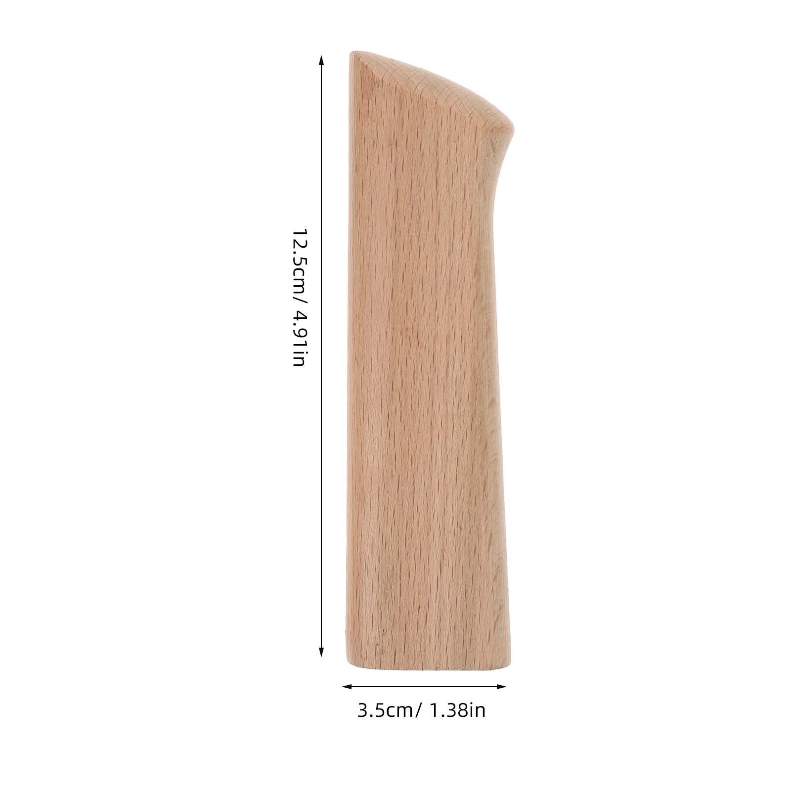 2Pcs Wooden Kitchen Knife Handle Replacement Anti-Skid Ergonomic Grip For Kitchen Cutter Chopper Chef Knife Repair Accessories