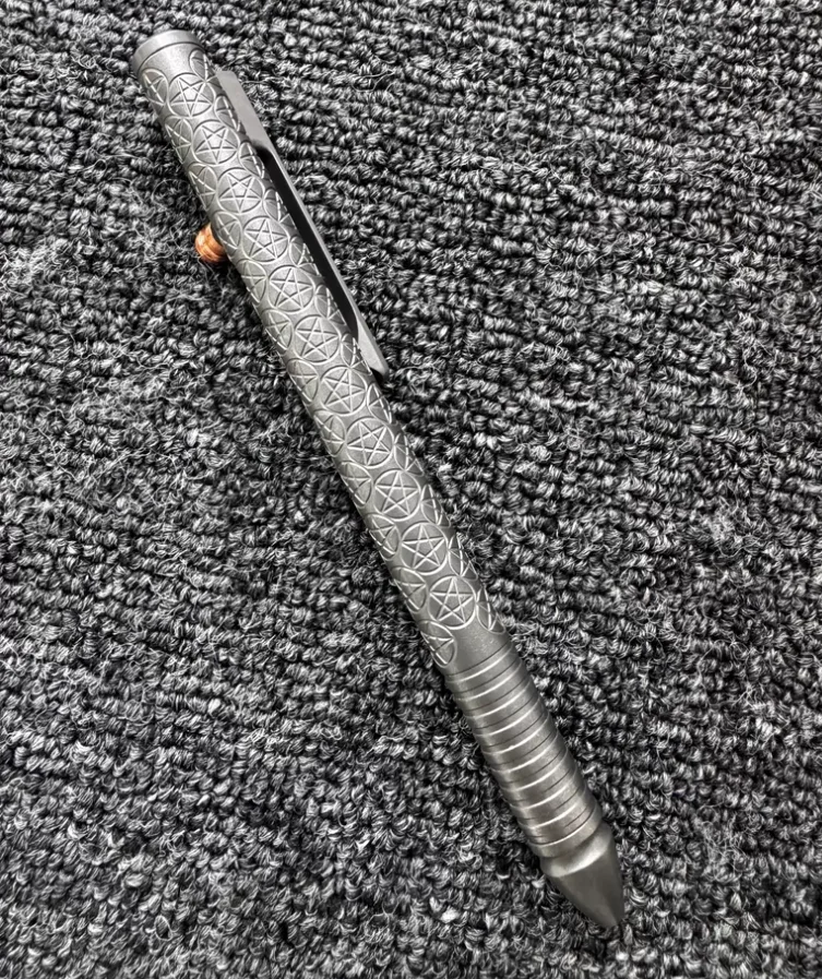 Used EDC FH tactical pen pentagram titanium alloy pen fitget decompression toy