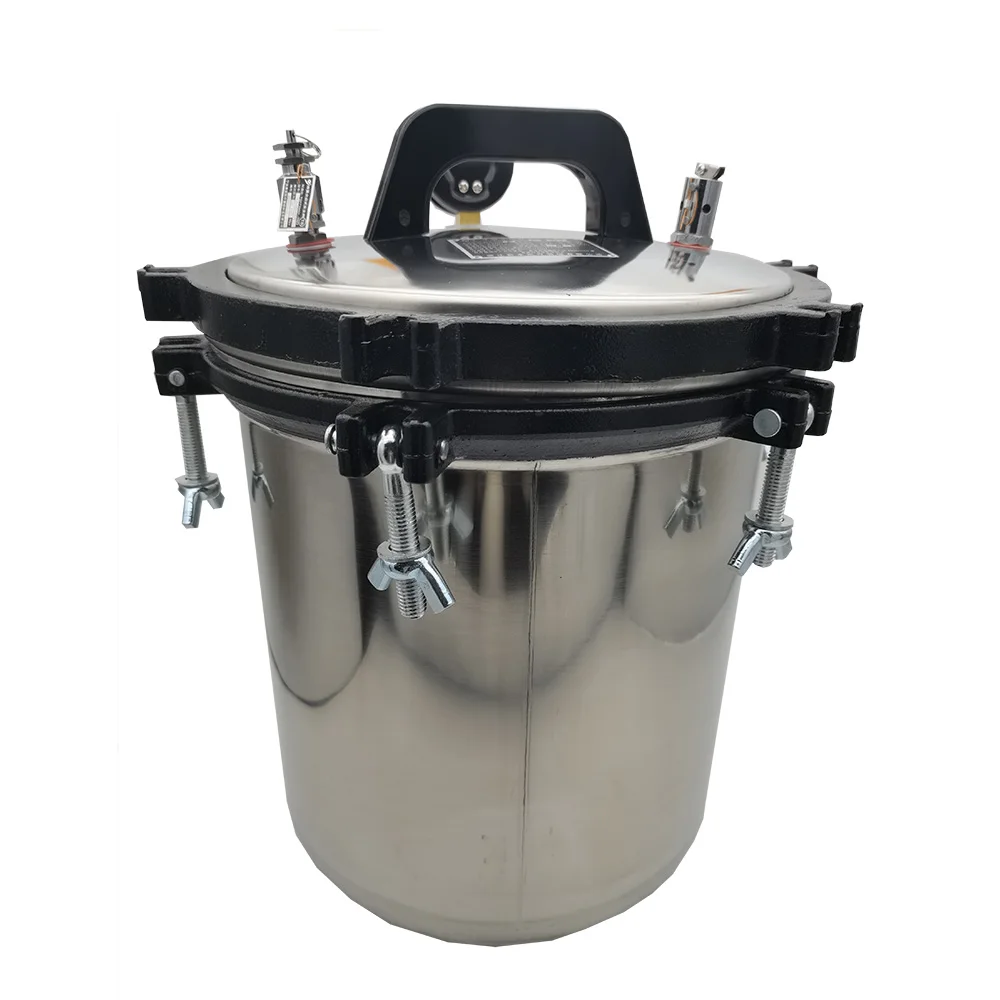 Portable Stainless Steel Autoclaves 18/24L Laboratory Dental Autoclave Electric Heating Medical Dental Autoclave Machine