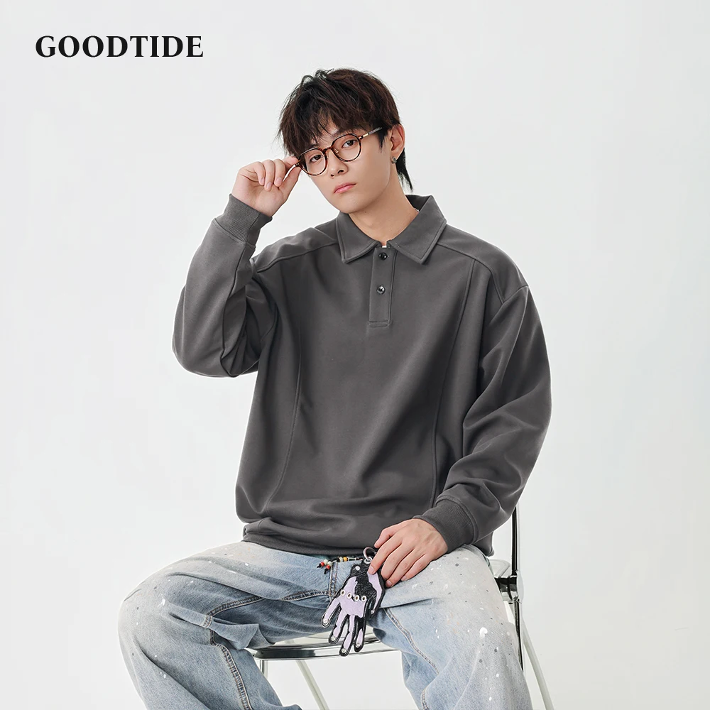 Men's Casual Long Sleeve Polo Shirt 2025 New Classic Collar and Loose - Fit Design Fashion Autumn Winter Daily Wear Top