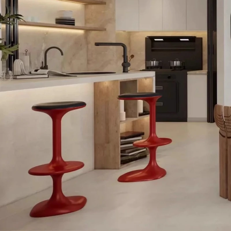 

Orange Modern Bar Stool Chair Black Backless Italian Kitchen Bar Stools Unique Minimalist Sgabelli Cucina Alto Home Furniture