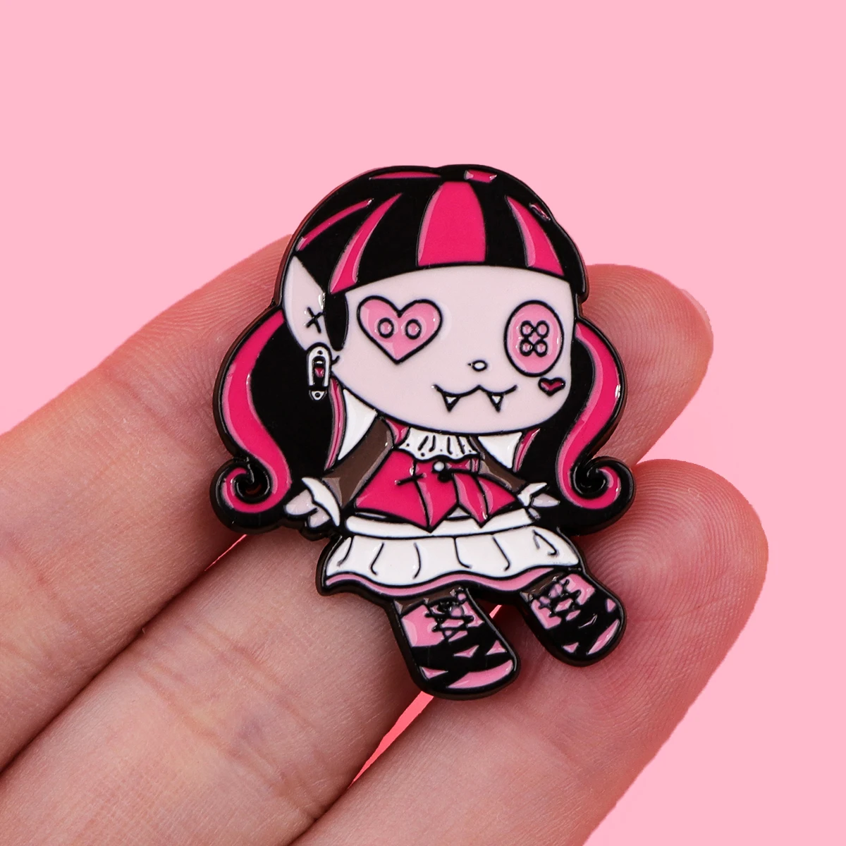 Cartoon Elf Girl Enamel Pins Brooches for Women Men Lapel Pin Metal Badge Collar Jewelry Costume Accessories Kids Gifts