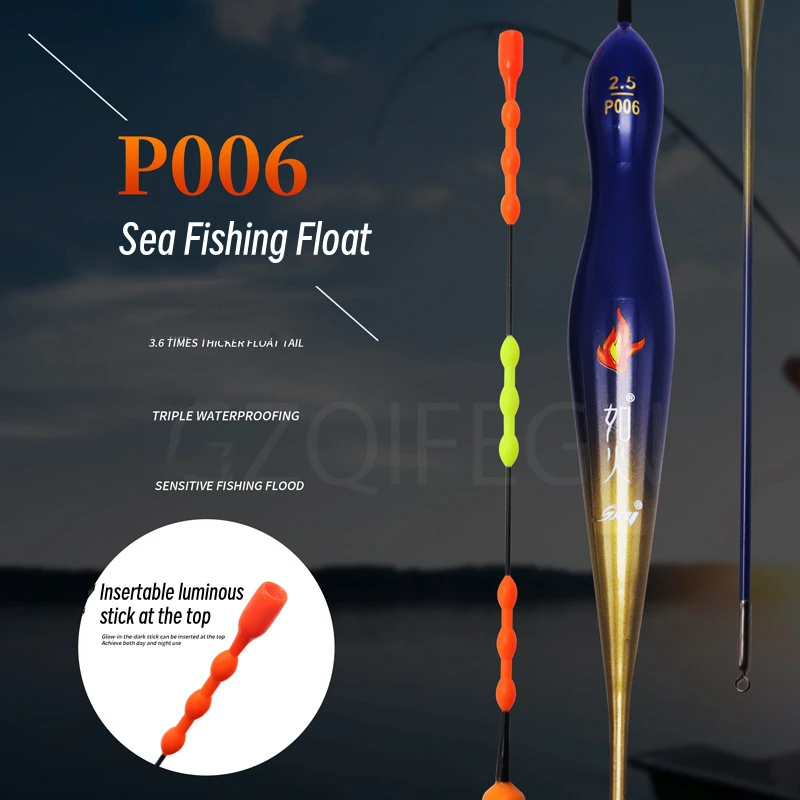 Imagem -06 - Zyz-sea Float Pesca Comprimento Máximo 433 Centímetros Tamanhos Inserível Vara Luminosa Cauda Longa Água Salgada ou de Água Doce Pesca Deriva