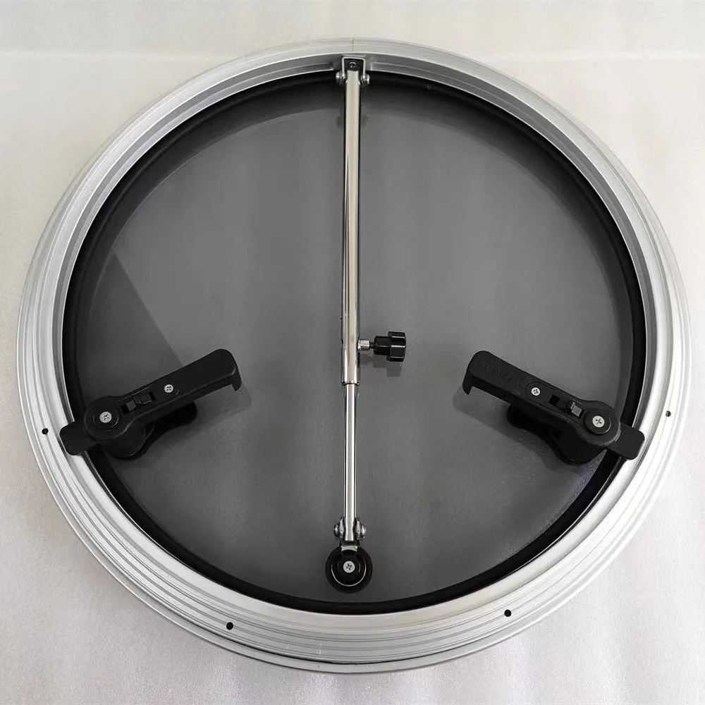 LARIN BRD575 الزجاج المقسى الألومنيوم كوة البحرية كوة تنفس نافذة مستديرة سطح القارب فتحة لليخوت RV #3