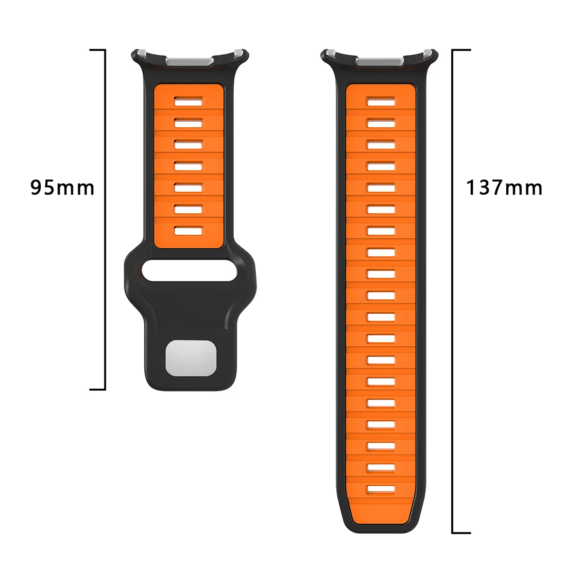 Tali silikon untuk jam Samsung Galaxy, tali silikon olahraga Ultra 47mm, tali jam lembut untuk jam Galaxy 7 Ultra tanpa celah, dapat bernafas