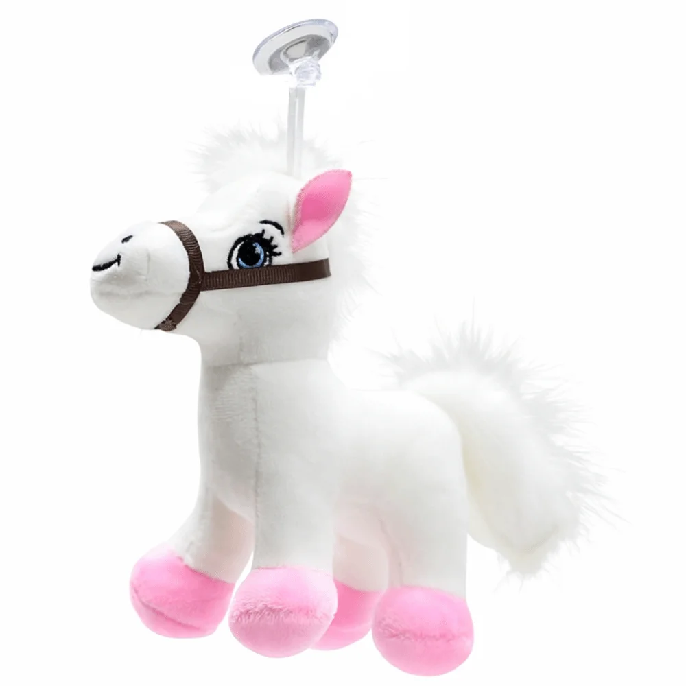 

New 15cm Stuffed Animal Horse Premium Plush with Suction Cup Horse Plush Toy Zodiac Horse Pendant Pendant Decoration