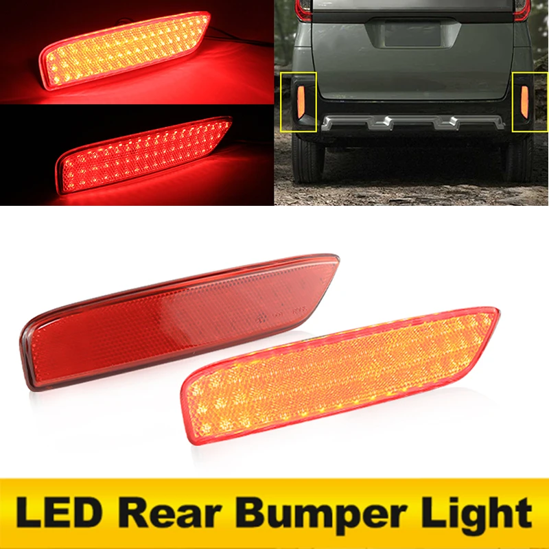 

2 шт. для Mitsubishi Delicr Mini светодиодный отражатель заднего бампера, стоп-сигнал дальнего света, противотуманная задняя противотуманная сигнальная лампа, автомобильные аксессуары