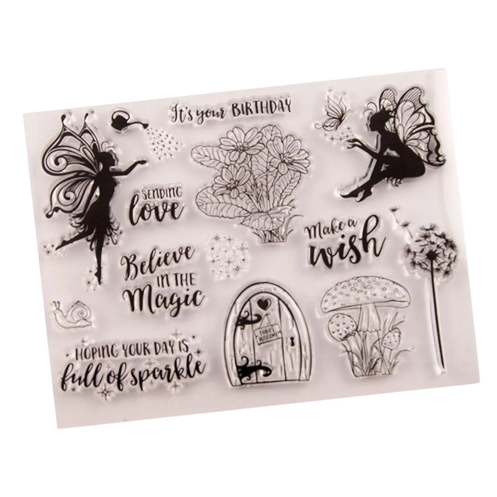 Transparent Durable Decoration Scrapbooking Supplies Clear Silicone Stamps