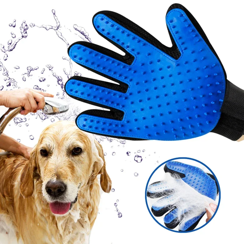 Pet Hair Glove Comb Pet Dog Cat Grooming Cleaning Glove Deshedding Hair remover Massage Brush Animal Supplies Cat Accessoies