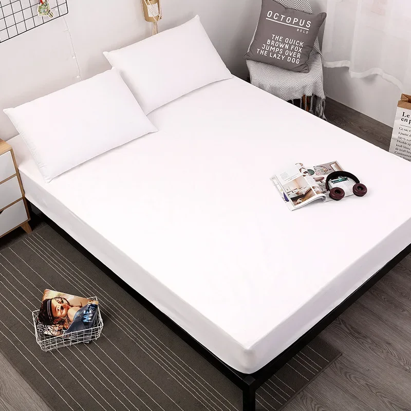 

New Solid Color Waterproof Mattress Cover Machine Washable Bedspread Diaper Bedspread
