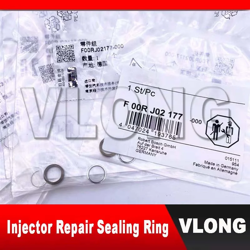 100 Sets Genuine New Diesel Repair Sealing Ring F00VC99002 Common Rail Diesel Fuel Injector Valve Repair Kit Oil Seal F00RJ02177