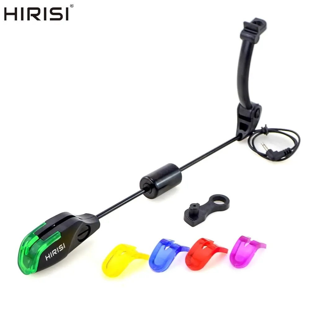 Hirisi Fishing alla carpa LED Swingers con 4 teste in plastica per allarmi da pesca indicatore di morso B2011S accessori per la pesca