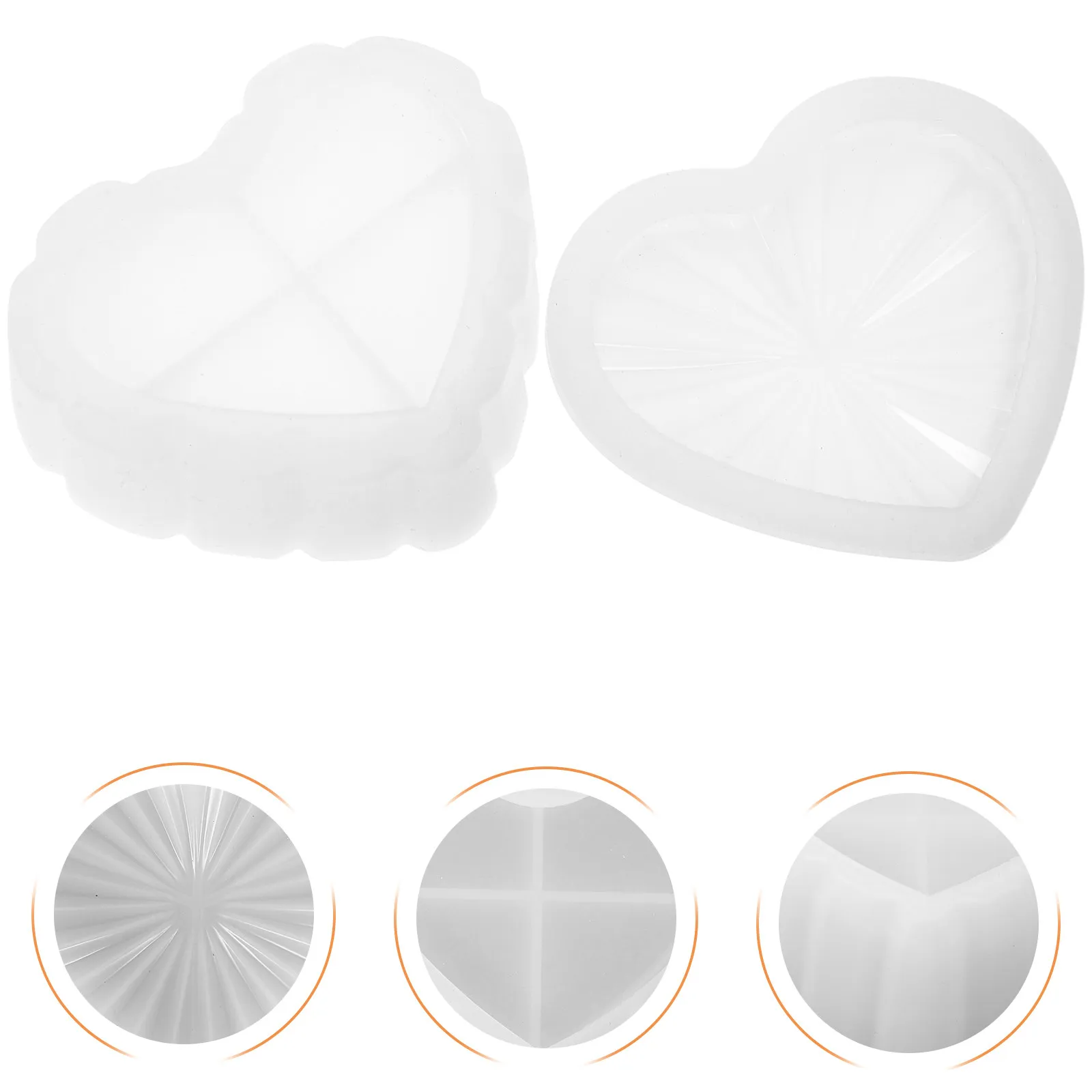 

1Set Silicone Jewelry Box Mold Creative DIY Storage Box Epoxy Casting Molds for Home Office Gifts Silicone Mold