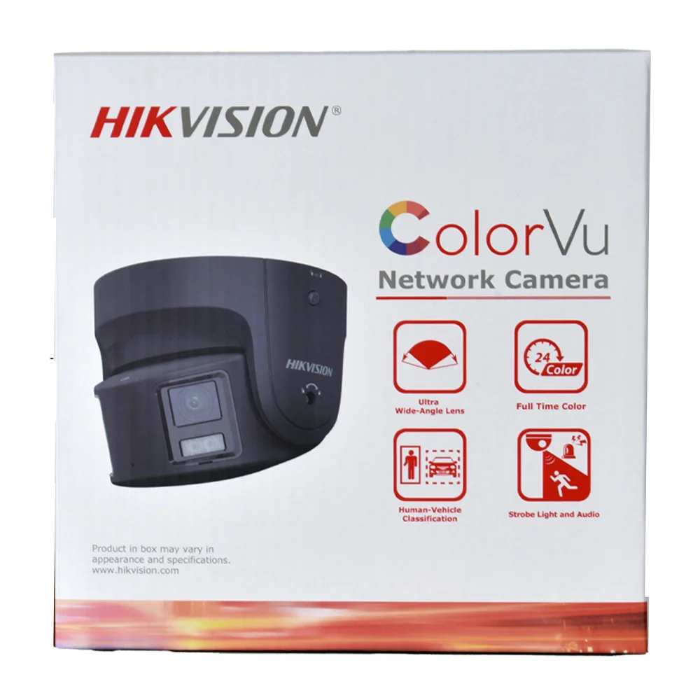 Hikvision 8MP IP-camera Panoramisch ColorVu Torentje DS-2CD2387G2P-LSU/SL 4K Beveiliging Dubbele lens Kleur Nacht Ingebouwde microfoon Luidspreker