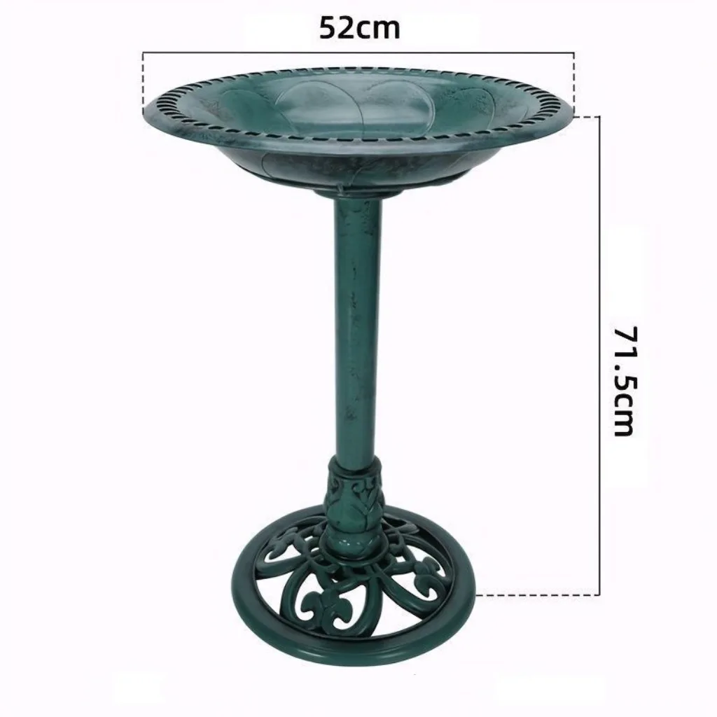 Outdoor Bird Bath, Large Size Birdbath for Garden, Simple Design Bird Feeder and Waterer, Home Decorative Bird Drinking Station