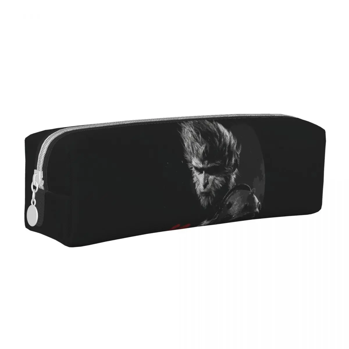 Black Myth Wukong Art Pencil Case School Pencil Cases PU Leather Boy Girl Retro Big Pencil Box School Stationery