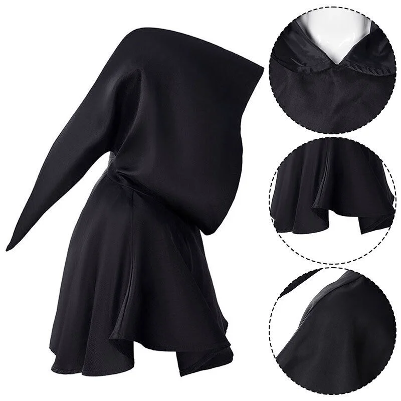 Medieval loween Hooded Cloak Stage Outdoor Costume Cosplay Outfit Photoaphy Polyester Material Spring Season 2024