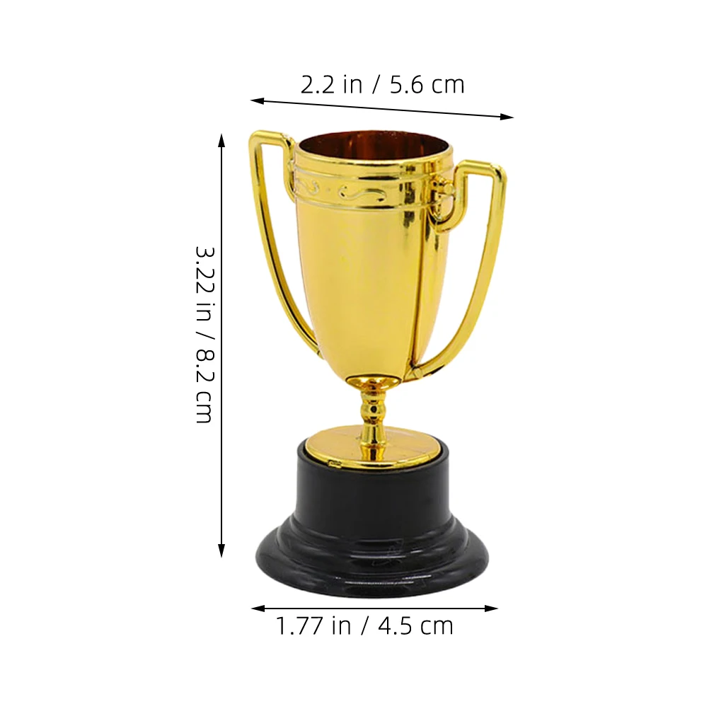 

12 шт., мини-трофей, декоративная имитация, пластиковая награда для школы, детского сада, вечеринки, праздника, конкурса, победитель