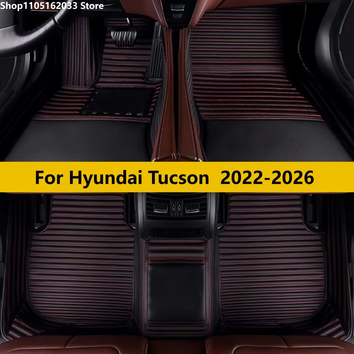 

Custom Car Floor Mats For Hyundai Tucson 2022 2023 2024 2025 2026 Car Foot Matts Rugs Vehicle Front Rear Row Full Set Carpet Pad