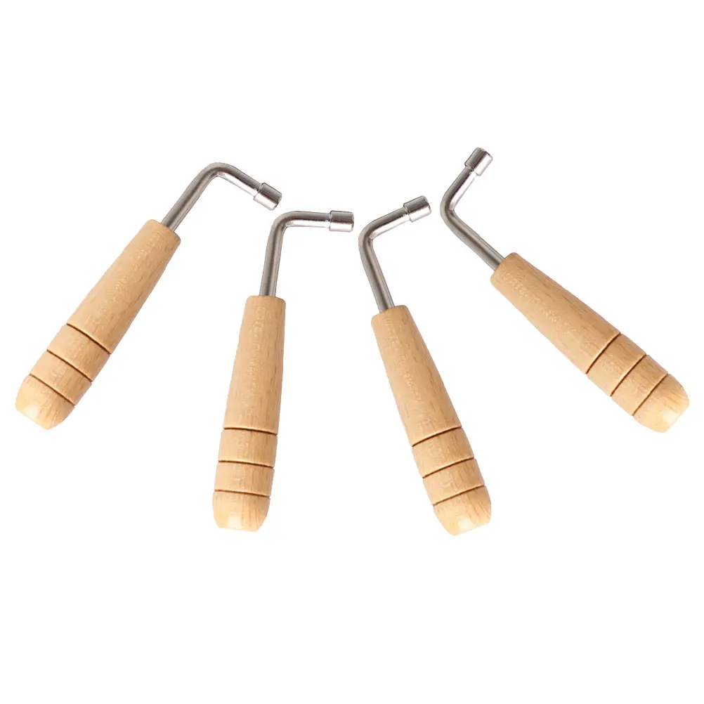 

4 Pcs String Tuning Tool Instrument Accessory Musical Lyre Harp Part Stainless Steel Tuner Wrench