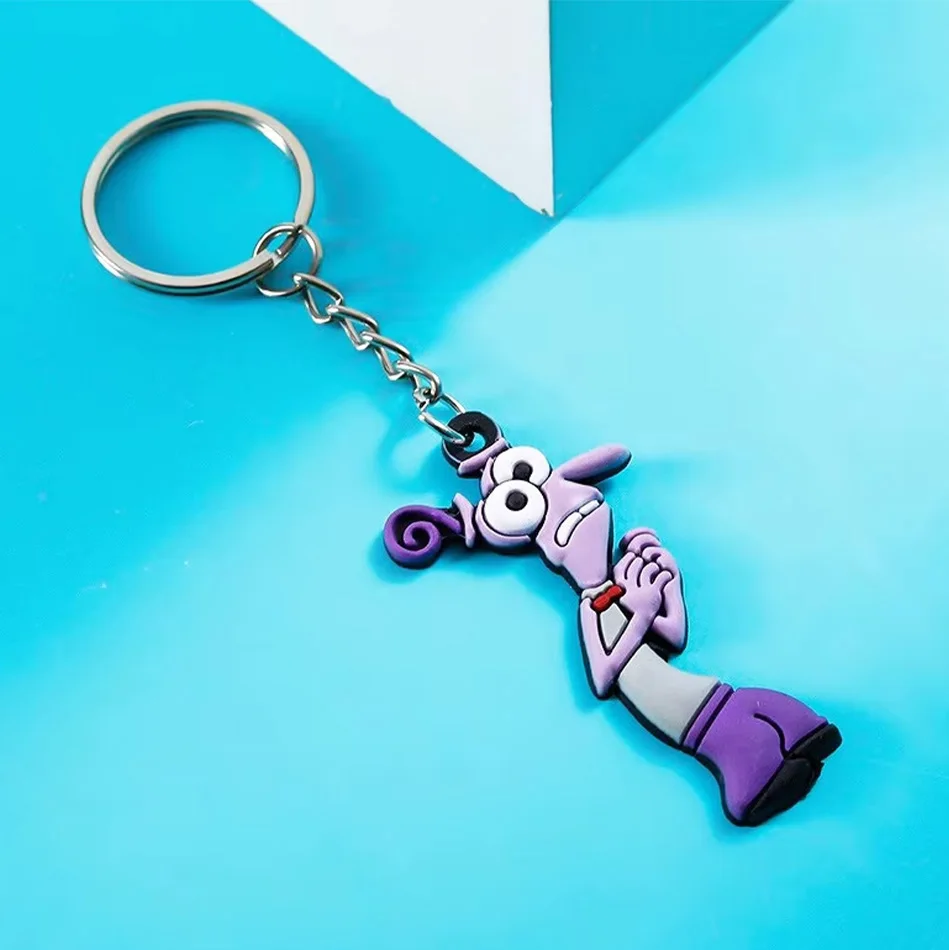 Cartoon Anime Inside Out Disney Series PVC Doll Cars Keychain Pendant for Men and Women's Universal Decorative Product Accessory