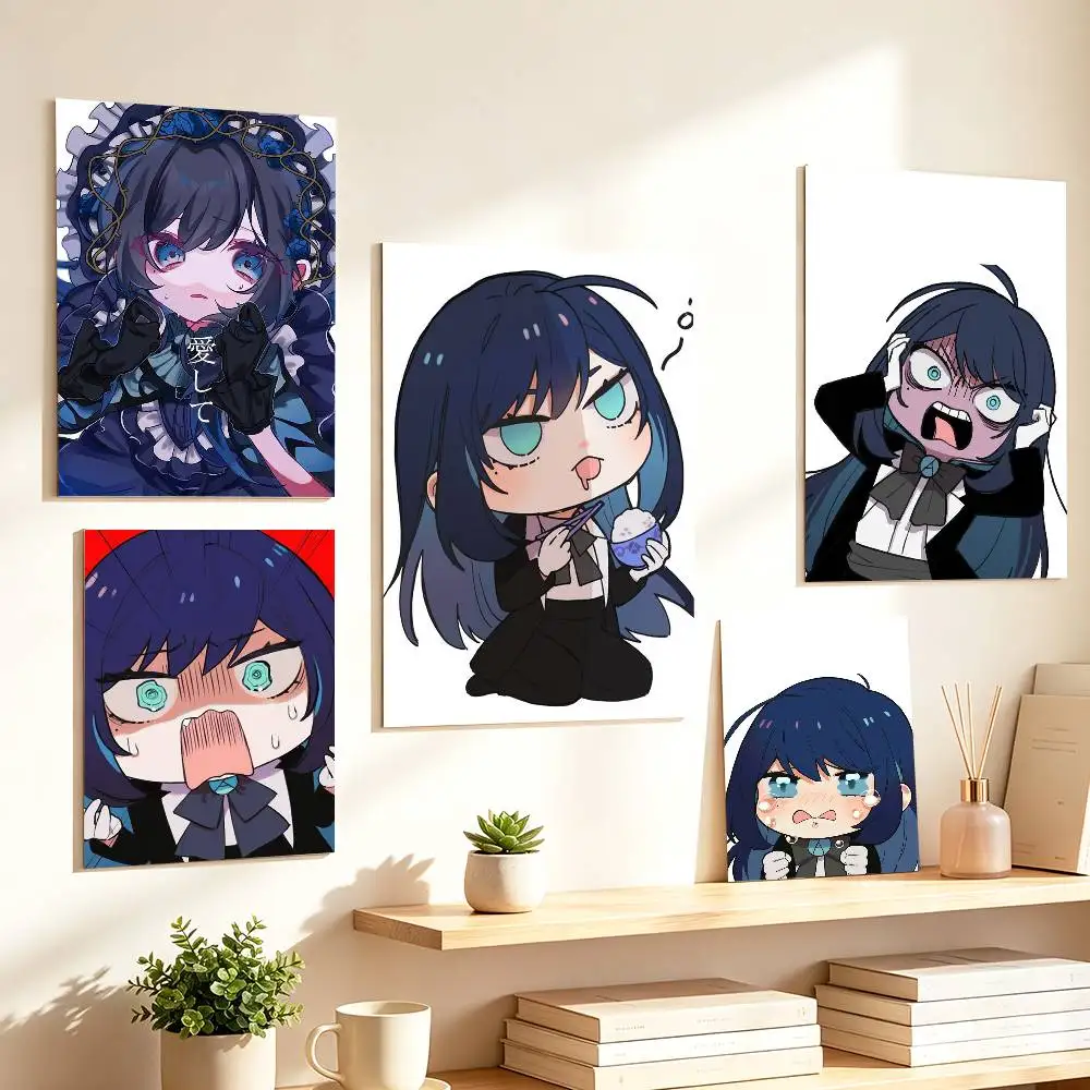 Chibi Kawaii Singer A-Ado   Poster HD Self Adhesive Waterproof Wall Art Ideal for Home Office Dorm Gift