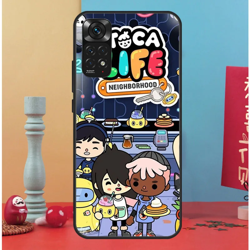 Toca Boca Toca Life World game Case For Xiaomi Redmi Note 10S 9S 8T Note 11 Pro Note 9 10 Pro 10A 10C 9A 9C 9T 10 Cover Coque