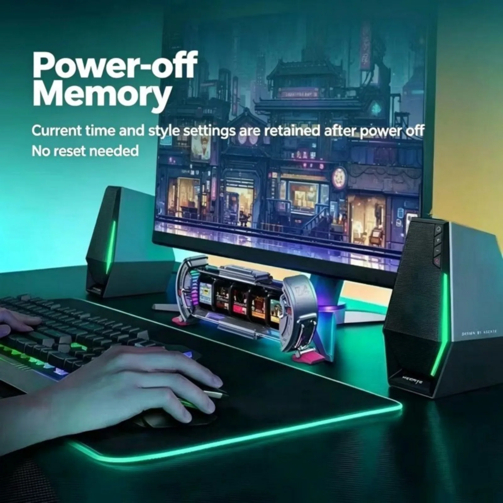 Divoom Times Gate Pixel Display E-sport Desktop Ornament Tech Style Desk Ambient Light