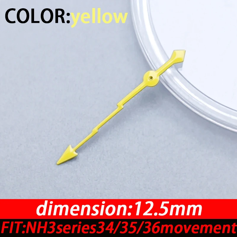 12.5 مللي متر ساعة اليد اكسسوارات البرق ثانية لا مضيئة لسلسلة NH3 34/35/36 ساعة يد تعمل بالحركة استبدال الأيدي