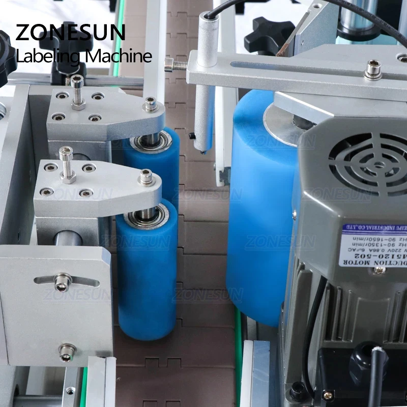 Factory Direct ZS-TB500 Stainless Steel Precise Automatic Bottle Labeling Machines 2 Side With Coder Sticker Soap
