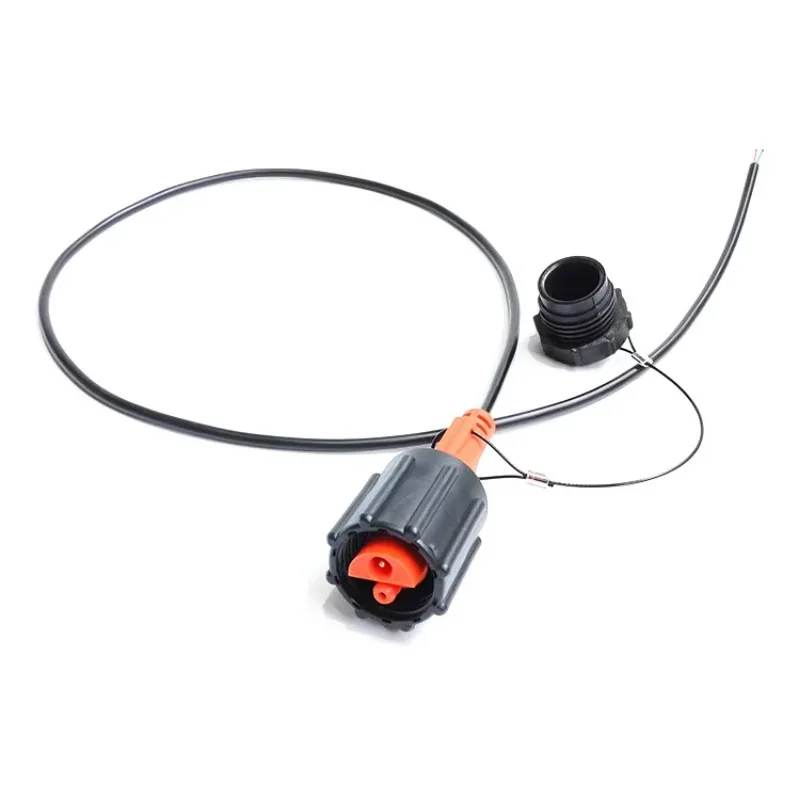 Hot Sell KCK Screw Fit Male Connector with Leader in Cable 1 Meter for Geophone 408 Male Connector for Geophone String in stock