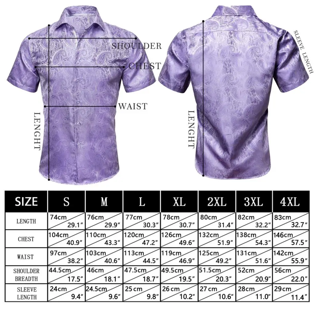 Luxury Men\'s Shirts Short Sleeve Silk Solid Satin Blue Gold Teal Green Gray Pink Slim Fit Casual Summer Tops Clothes Barry Wang