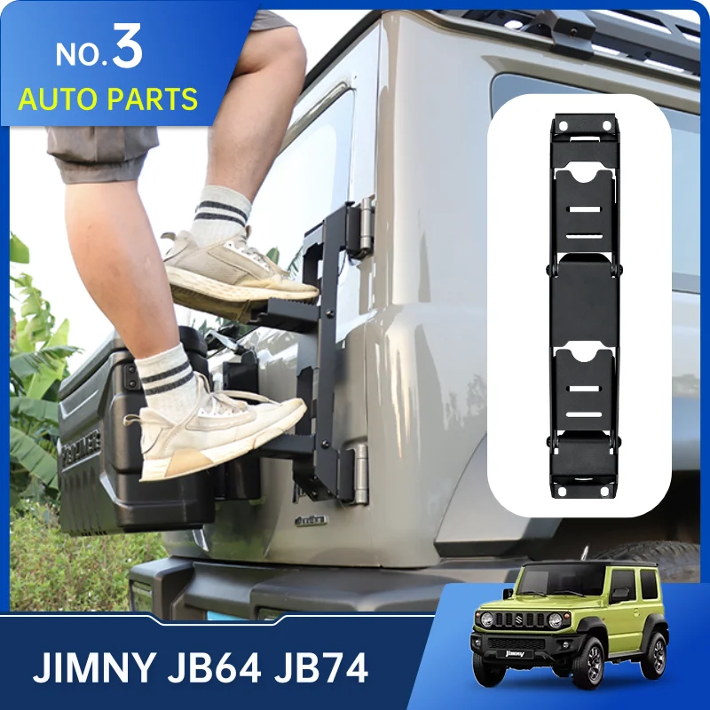 

Tailgate Ladder Foot Pedal Peg For Suzuki Jimny JB64 Sierra JB74W 2019 2022 Pedals Accessories Rear Door Hinge Metal Folding Ped