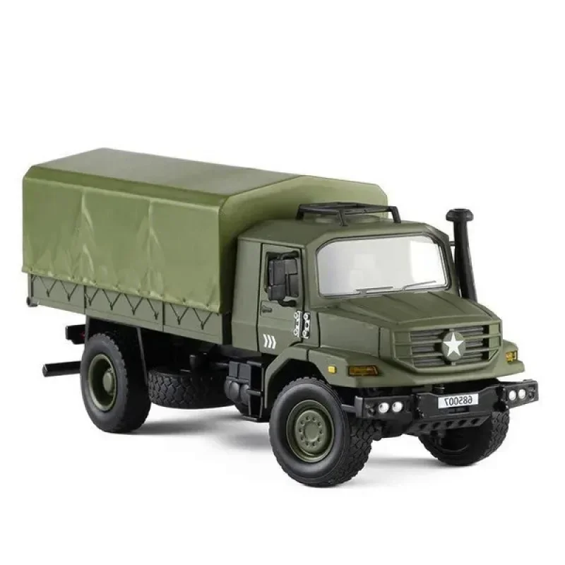 Best Selling 1:36 Military Transport Truck Alloy Model,simulation Metal Die-casting Sliding Collection Car Model,