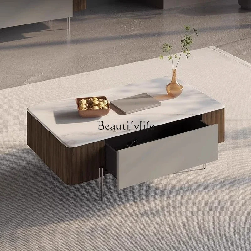 

yj21 Italian minimalist home living room coffee table TV cabinet combination light luxury high sense